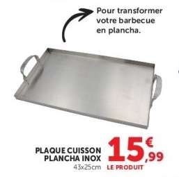 PLAQUE CUISSON PLANCHA INOX