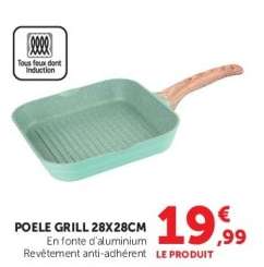 Poêle Grill 28x28cm