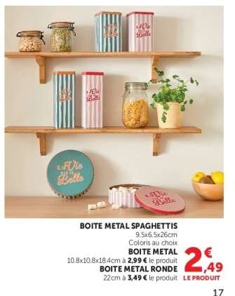 BOITE METAL SPAGHETTIS