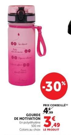 GOURDE DE MOTIVATION