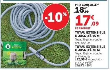 Tuyau Extensible U Jusqu'à 15 m