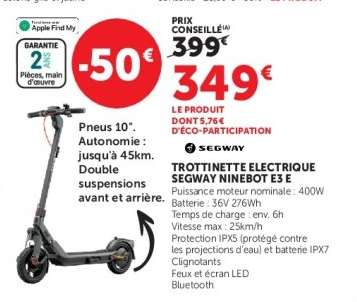 TROTTINETTE ELECTRIQUE SEGWAY NINEBOT E3 E