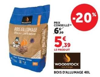 BOIS D'ALLUMAGE 40L