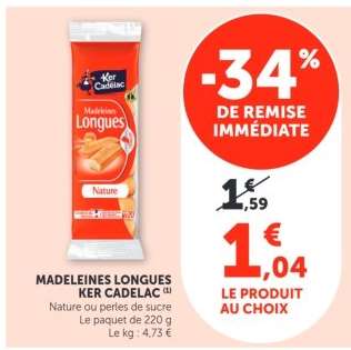 Madeleines longues KER CADELAC