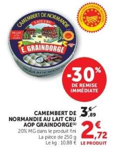 Camembert de Normandie au Lait Cru AOP Graindorge