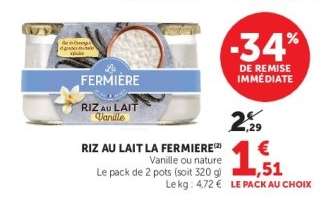 Riz Au Lait La Fermière