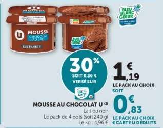 Mousse au chocolat U