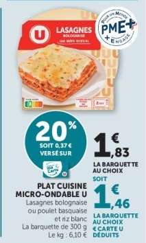 PLAT CUISINE MICRO-ONDABLE U