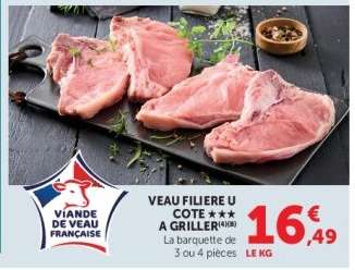 VEAU FILIERE U COTE A GRILLER