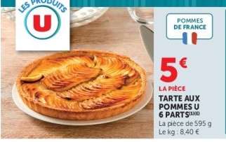 Tarte aux pommes U 6 parts