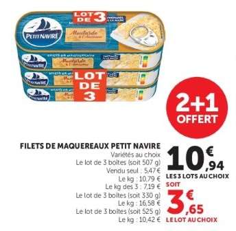 Filets de Maquereaux 'Petit Navire'