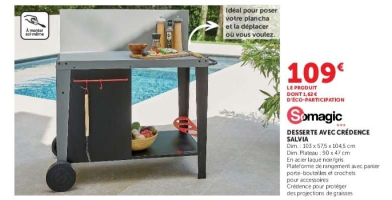 Desserte avec crédence Salvia