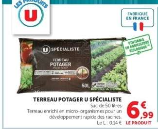 TERREAU POTAGER U SPÉCIALISTE