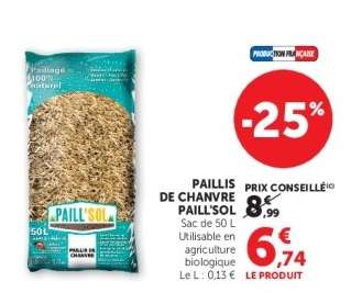 PAILLIS DE CHANVRE PAILL'SOL