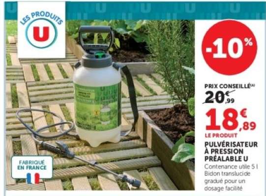 Pulvérisateur à pression préalable U