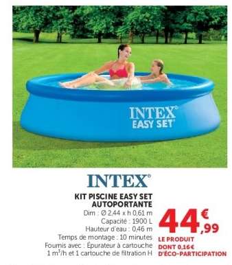 KIT PISCINE EASY SET AUTOPORTANTE