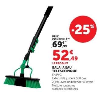 BALAI A EAU TELESCOPIQUE