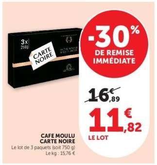 Café Moulu Carte Noire