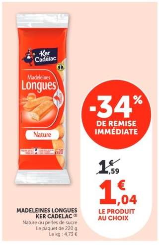 Madeleines longues KER CADELAC
