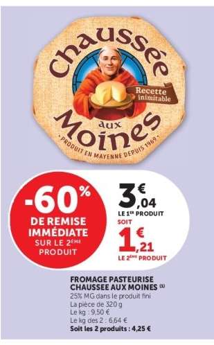 Fromage Pasteurisé Chaussée aux Moines