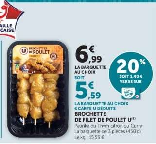 Brochette de Filet de Poulet