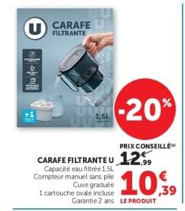 CARAFE FILTRANTE U