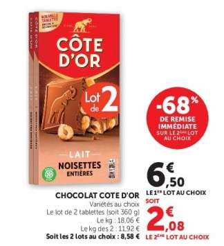 CHOCOLAT CÔTE D'OR