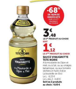 SAUCE VINAIGRETTE "TÊTE NOIRE"