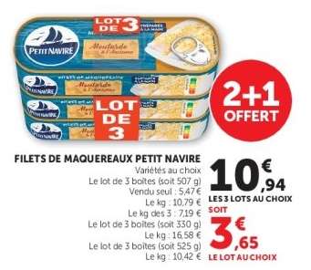 Filets de Maquereaux 'Petit Navire'