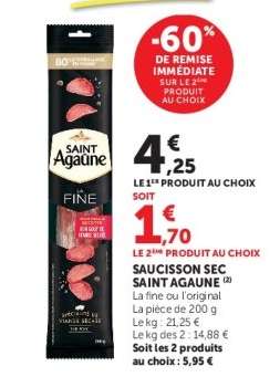 SAUCISSON SEC SAINT AGAÛNE