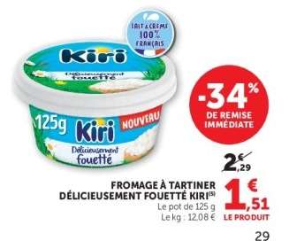 Fromage À Tartiner Délicieusement Fouetté Kiri