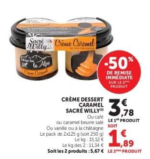 CRÈME DESSERT CARAMEL SACRÉ WILLY