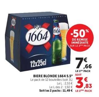 BIERE BLONDE 1664 5,5°