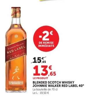 Blended Scotch Whisky Johnnie Walker Red Label 40°