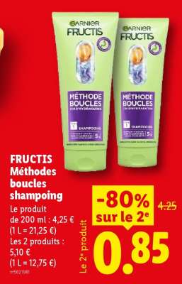 FRUCTIS Méthodes boucles shampooing