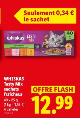 WHISKAS Tasty Mix sachets fraîcheur