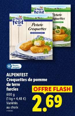 ALPENFEST Croquettes de pomme de terre farcies