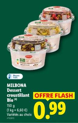 MILBONA Dessert croustillant Bio