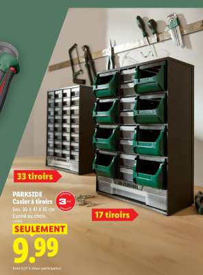 PARKSIDE Casier à tiroirs