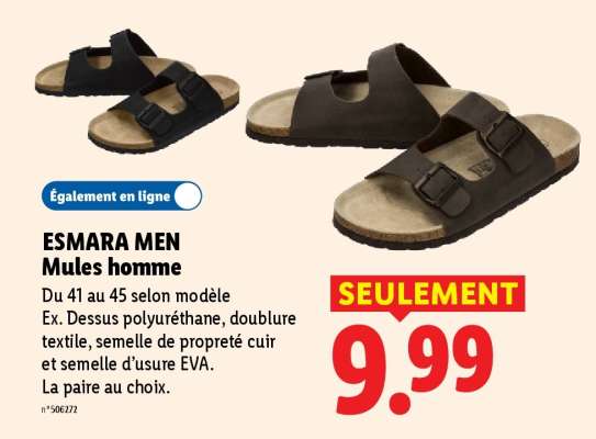 ESMARA MEN Mules homme