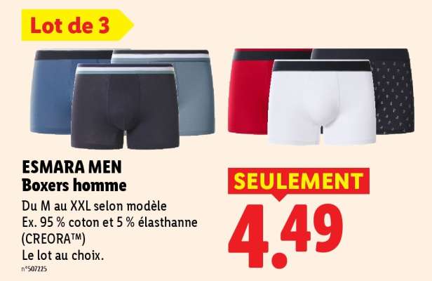 ESMARA MEN Boxers homme