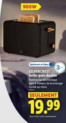 SilverCrest Grille-pain double