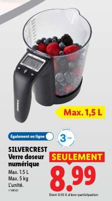 SILVERCREST Verre doseur numérique