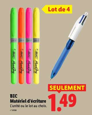 BIC Matériel d'écriture