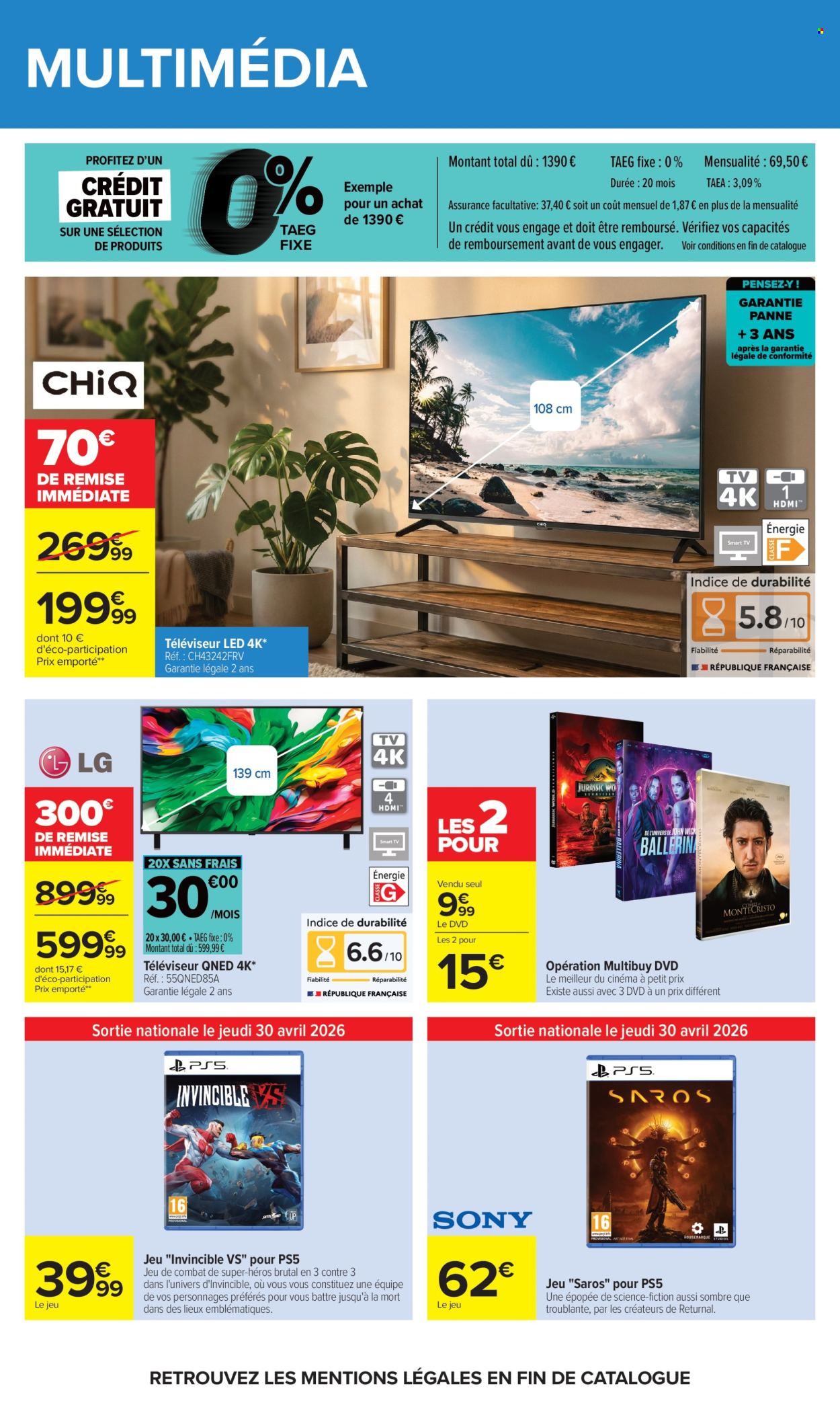 Catalogue Carrefour Hypermarchés - 28/04/2026 - 11/05/2026. Page 64