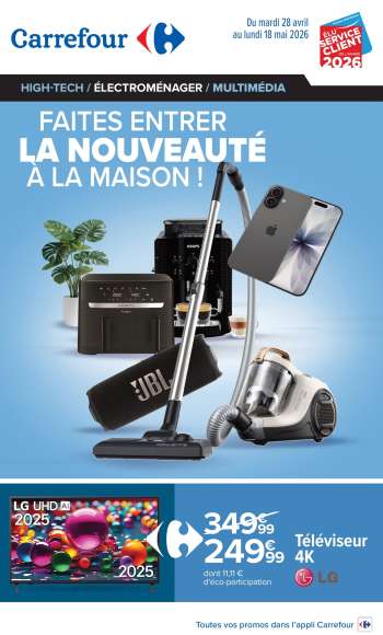 Catalogue Carrefour Hypermarchés - 28/04/2026 - 18/05/2026.