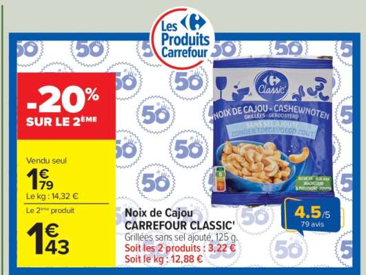 Noix de Cajou CARREFOUR CLASSIC!