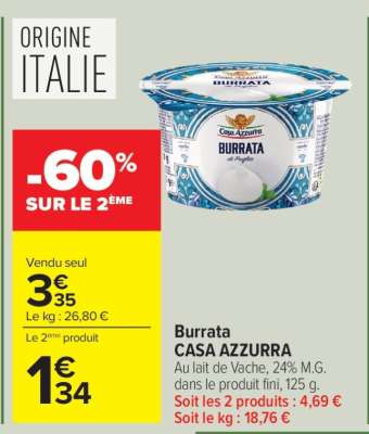 Burrata CASA AZZURRA