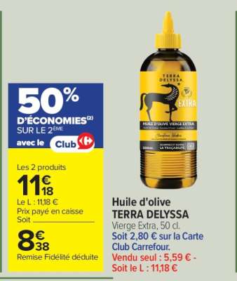 Huile d'olive TERRA DELYSSA