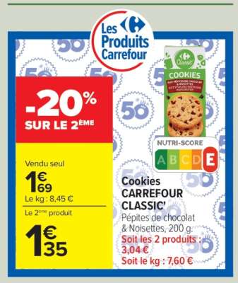 Cookies CARREFOUR CLASSIC'